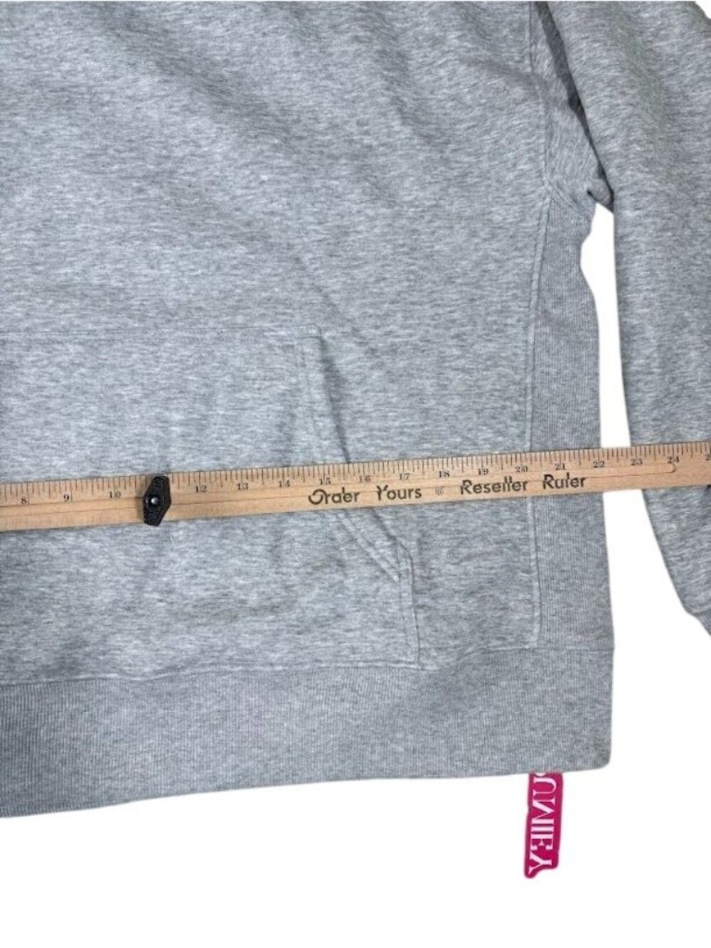 Pumiey Gray Hoodie Sweatshirt Large Cotton Blend Soft Casual Wear - Picture 12 of 14
